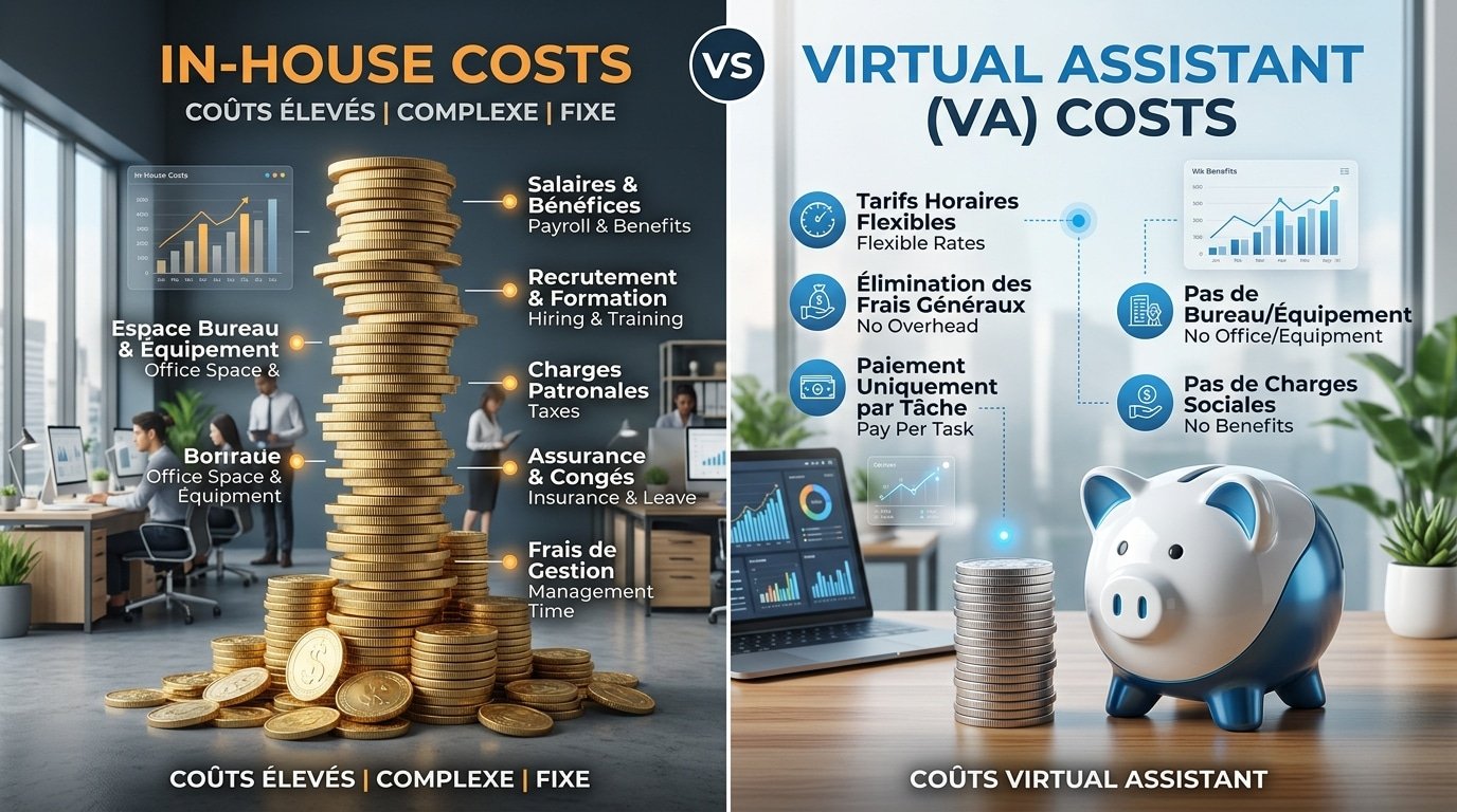 Virtual assistant vs in-house cost savings
