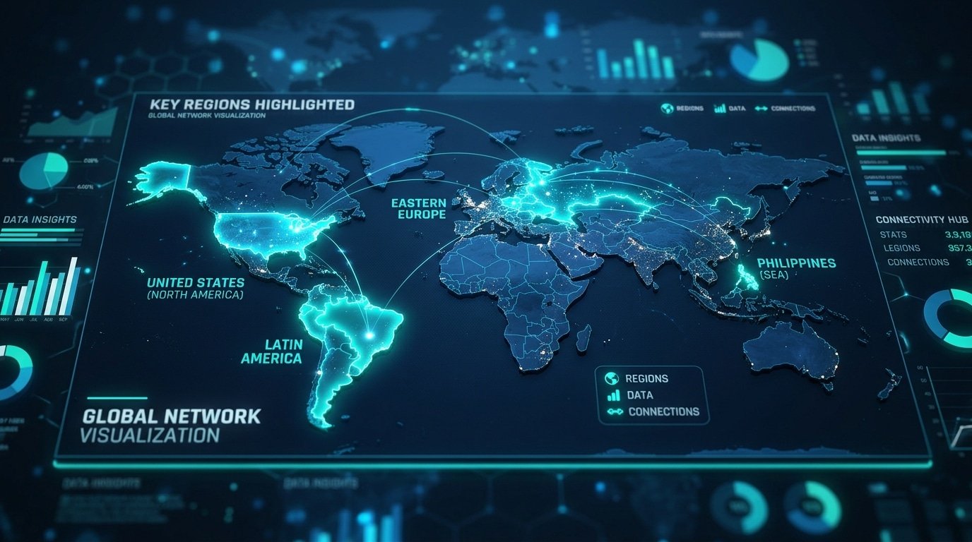 Global virtual assistant location cost